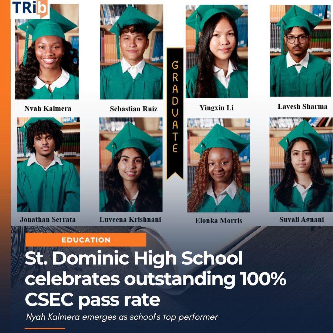 100% pass rate CSEC 2026 - St. Dominic High School